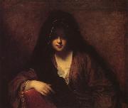 A Young Woman in a Shawl